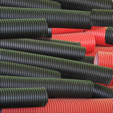 Труба дренажная двухслойная с перфорацией 100 мм 6 м