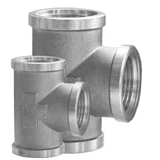Тройник стальной никелированный бесшовный, сварной 20 мм Ст20 приварной