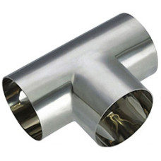 Тройник нержавеющий равнопроходной под приварку, сварной под приварку, сварной 108х4 мм ГОСТ 17376-2001, ГОСТ 17375-2001, ТУ 1469-030-39918642-2002